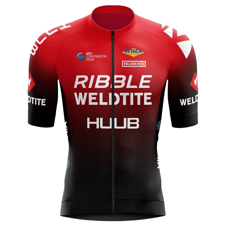 2023 Red HUUB Team Cycling Jersey Mountain Bike Clothes Summer Cycling Clothing MTB Bicycle Pro Cycling Sportwears Spot goods