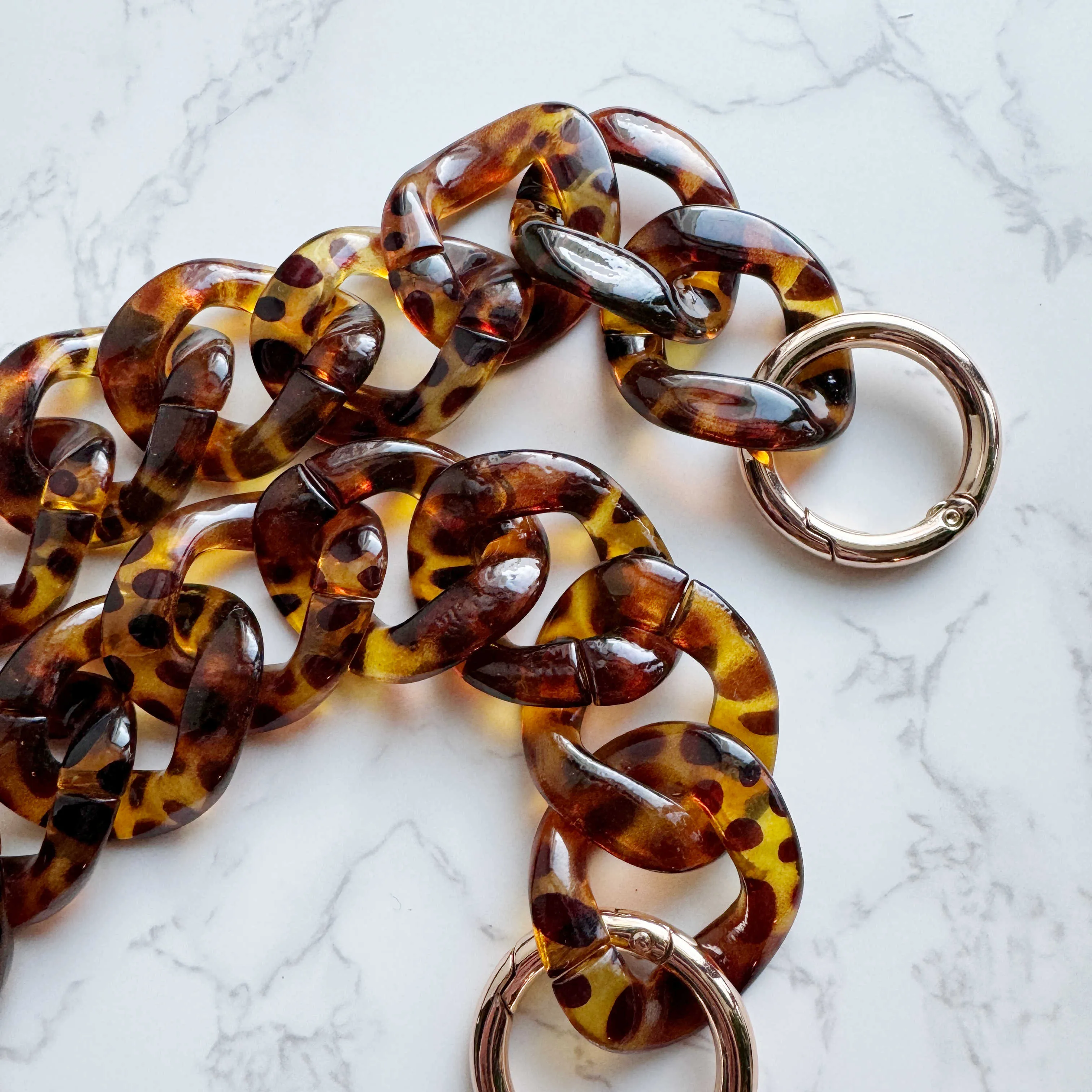 Acrylic Bag Chain - Tortoise