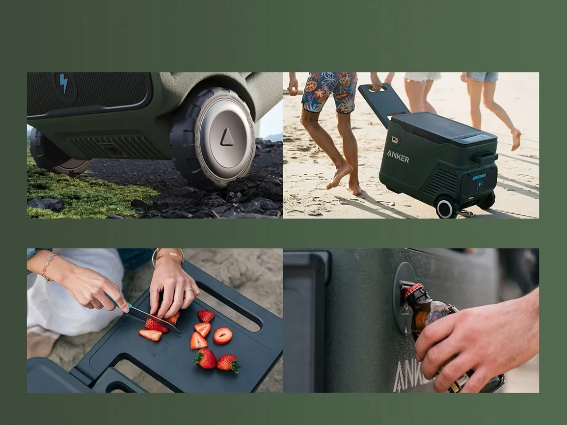 Anker EverFrost Portable Cooler <b>40</b> with New 299Wh Battery, Powered by AC/DC/Solar（oso）