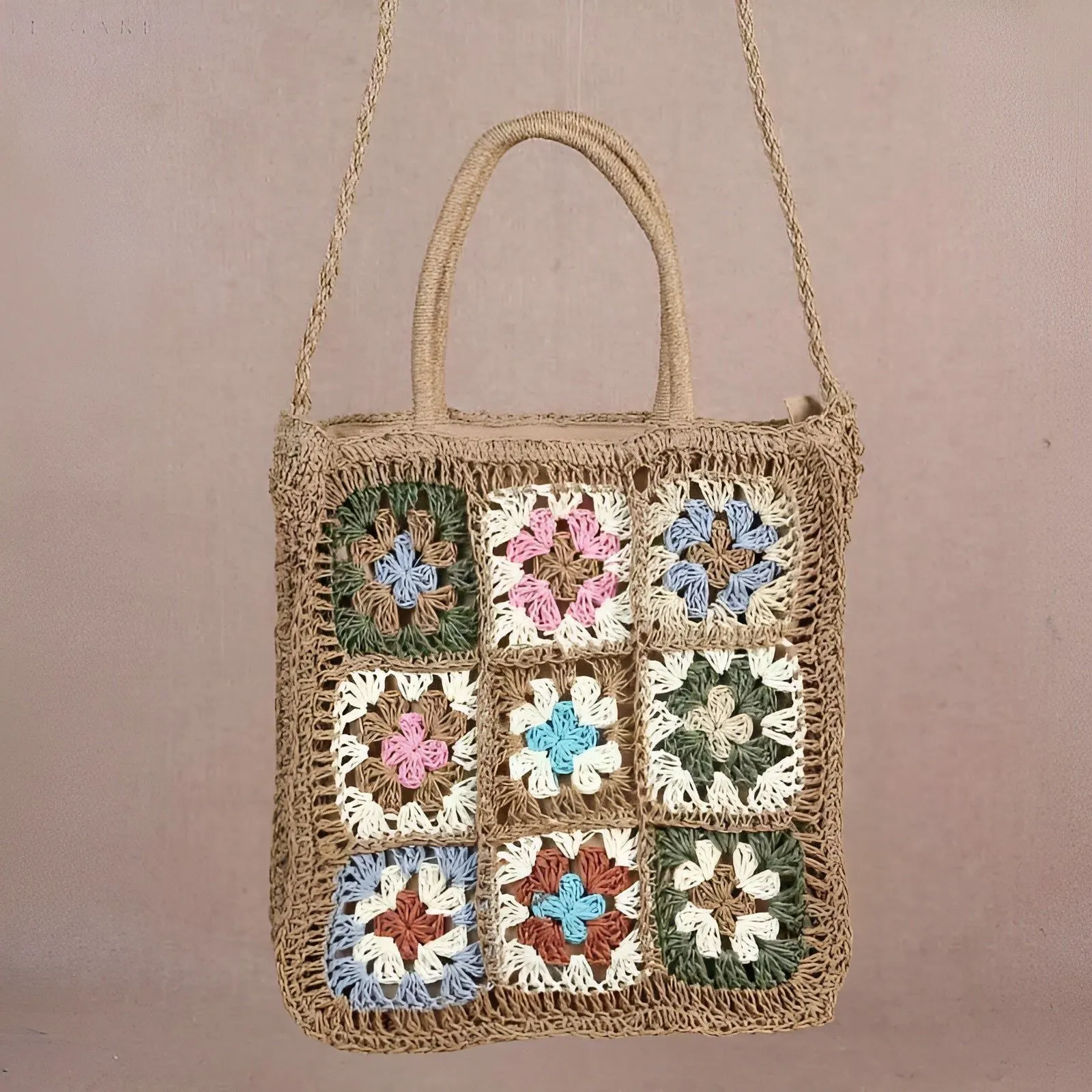 Annamarie Bag - Bohemian Crochet Casual Tote Bag