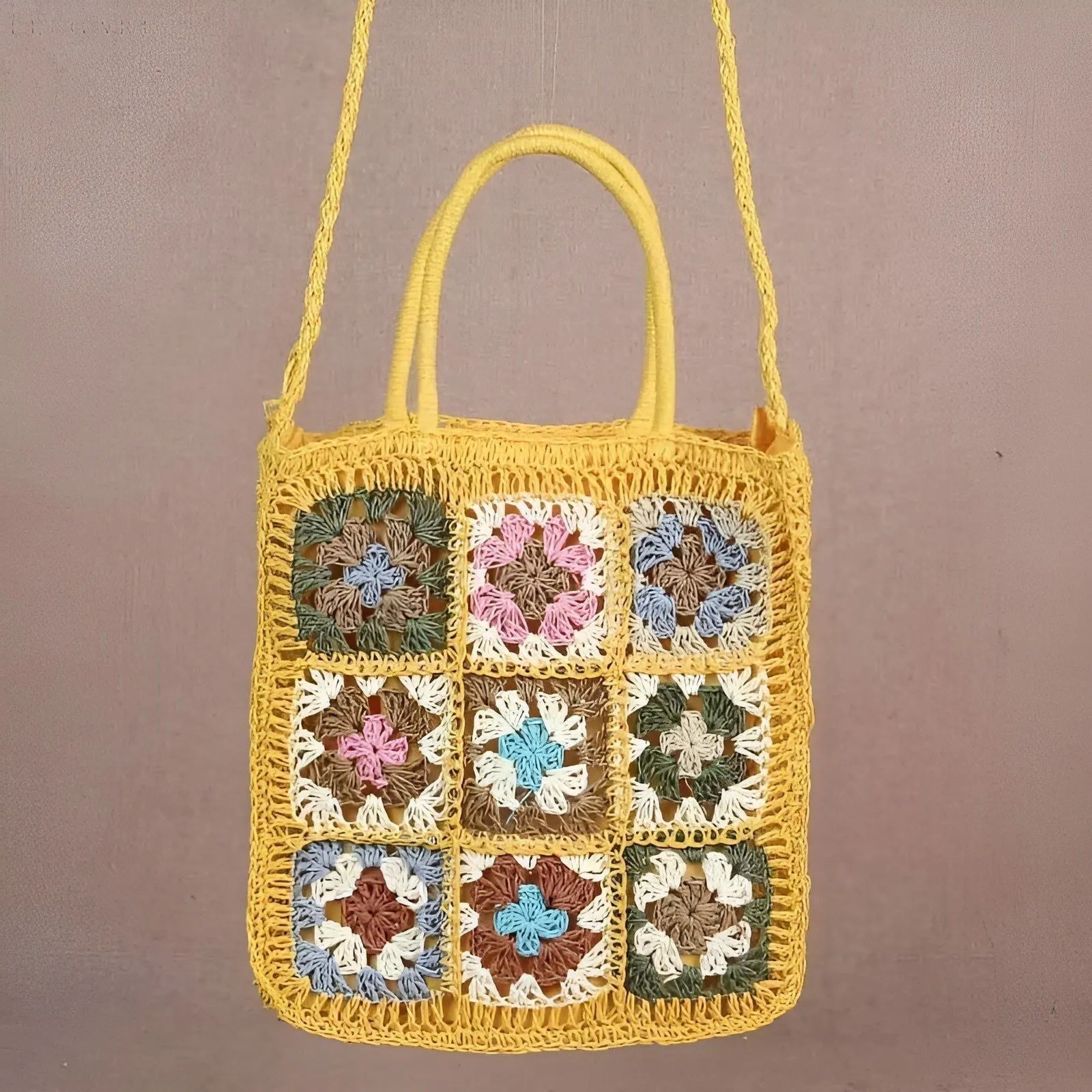 Annamarie Bag - Bohemian Crochet Casual Tote Bag