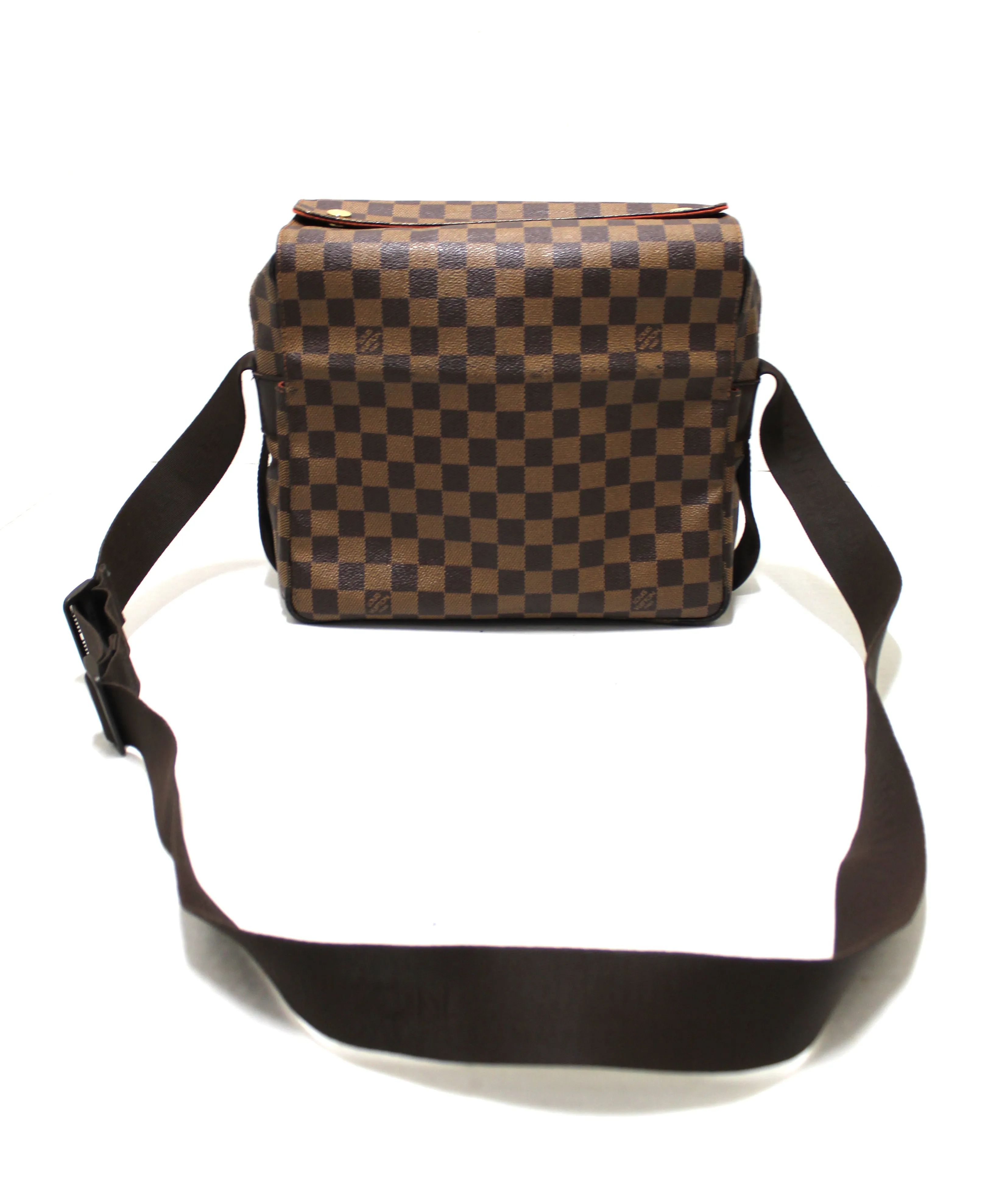 Authentic Louis Vuitton Damier Ebene Canvas Naviglio Messenger Bag