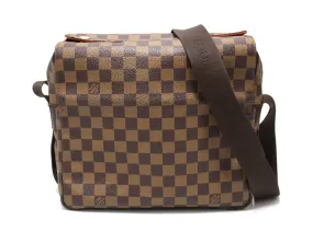 Authentic Louis Vuitton Damier Ebene Canvas Naviglio Messenger Bag