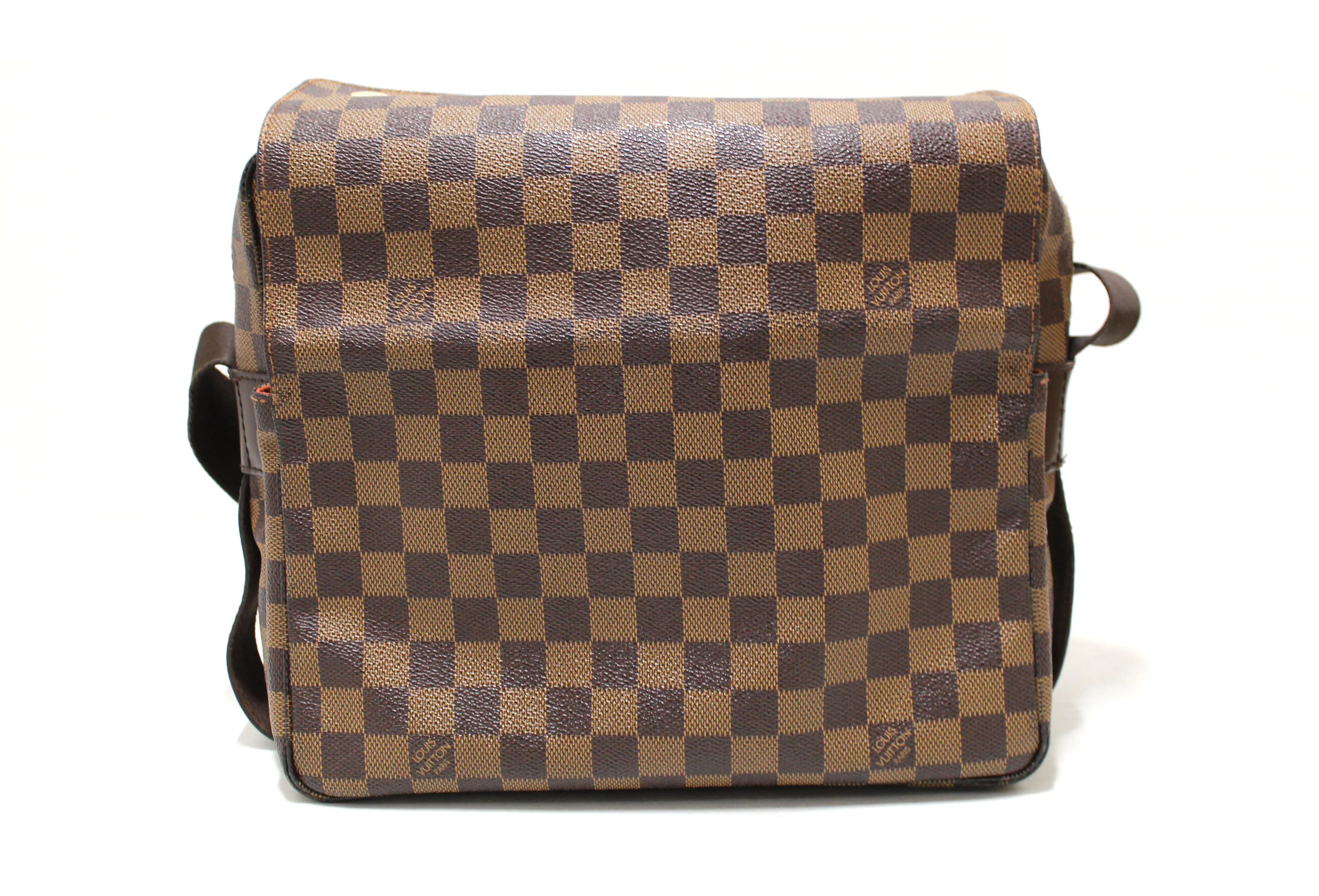 Authentic Louis Vuitton Damier Ebene Canvas Naviglio Messenger Bag