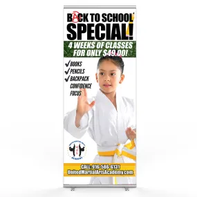 Back To School Pop Up Banner