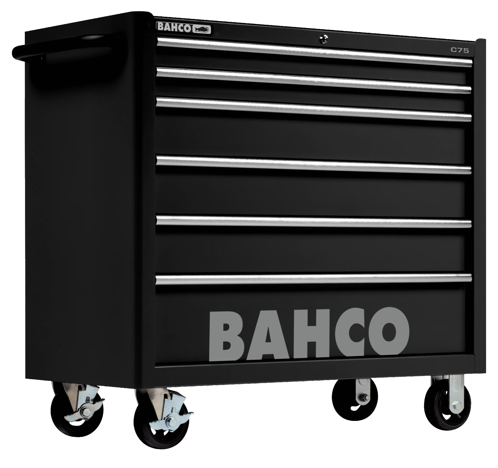 Bahco 1475KXL6BLACK C75 6 Drawer 40" Black Classic Mobile Roller Cabinet