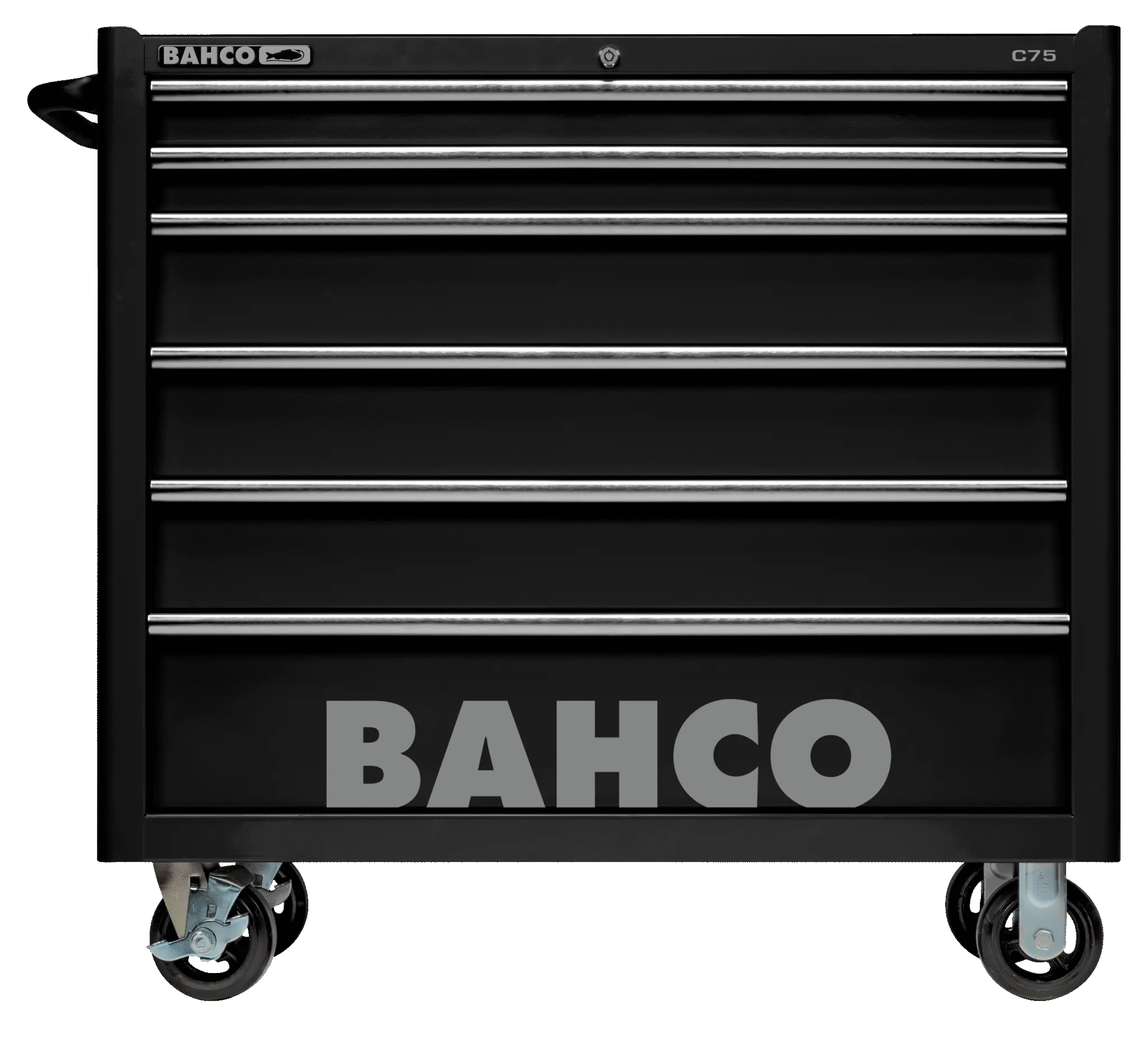 Bahco 1475KXL6BLACK C75 6 Drawer 40" Black Classic Mobile Roller Cabinet