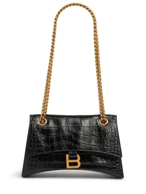 Balenciaga   Small Crush chain embossed leather bag 