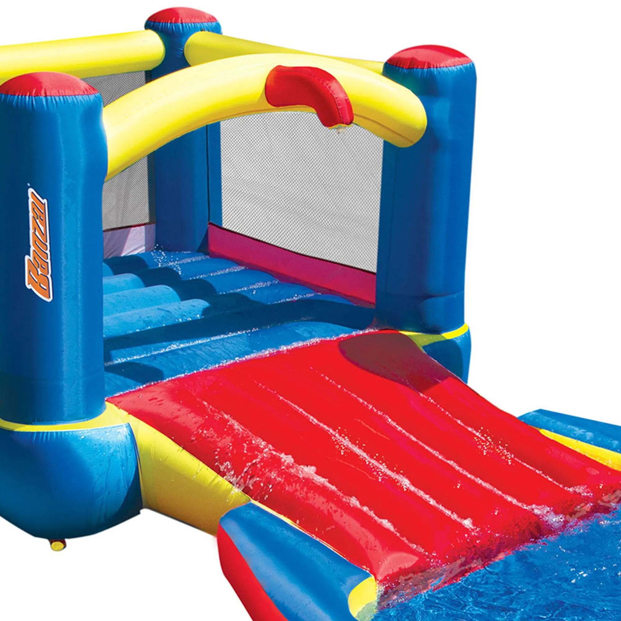 Banzai Bounce N Splash Water Park Aquatic Activity Play Center with Slide (Used)