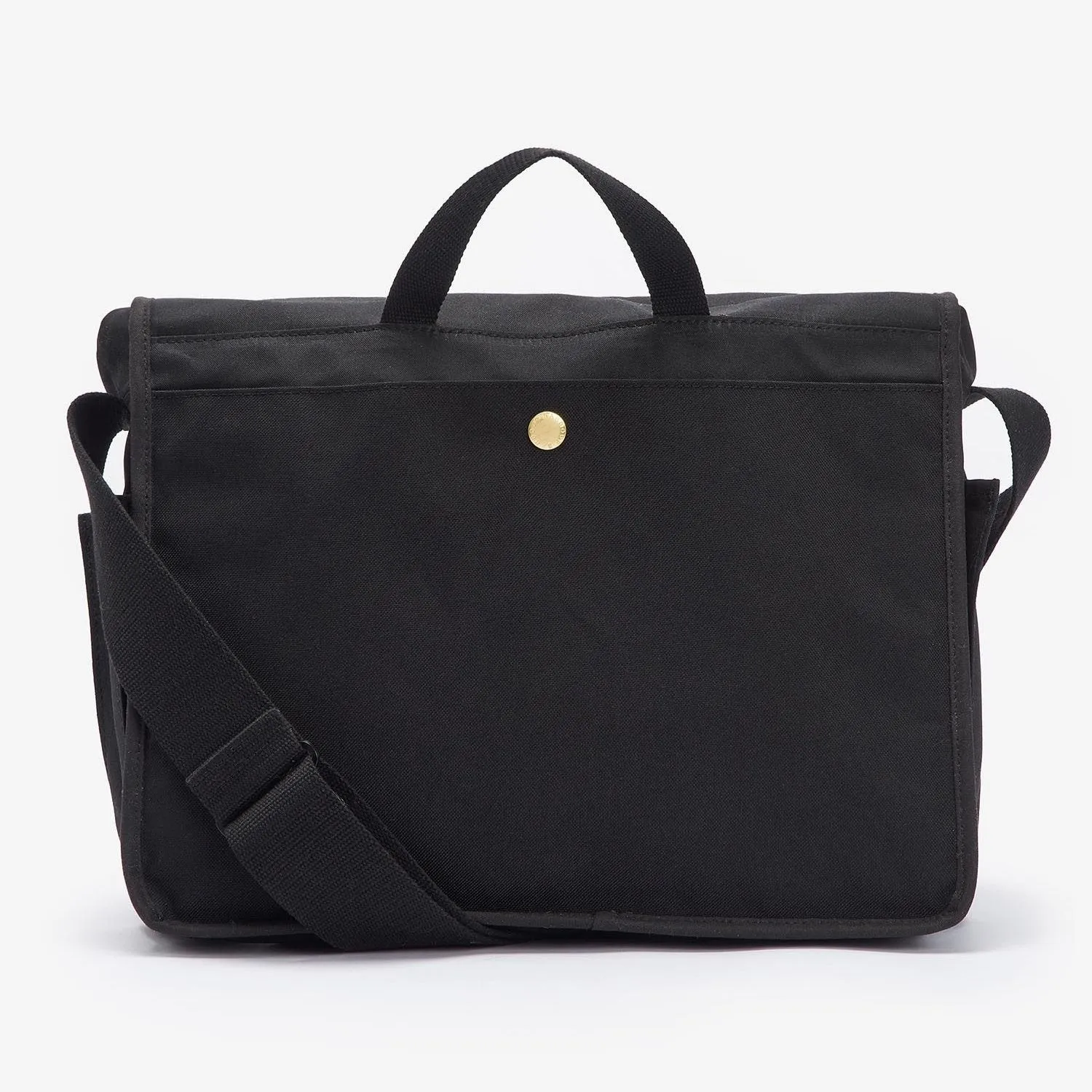 Barbour Field Wax Messenger Bag in Black