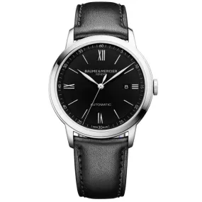 Baume & Mercier Men's Black Classima Watch 10453