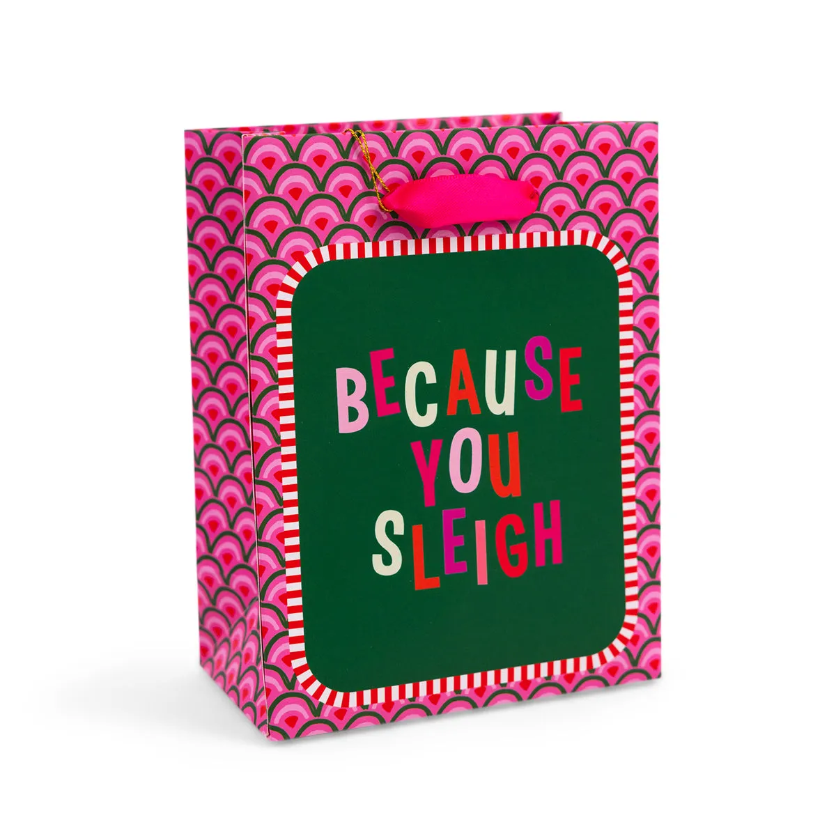 BECAUSE YOU SLEIGH HOLIDAY GIFT BAG