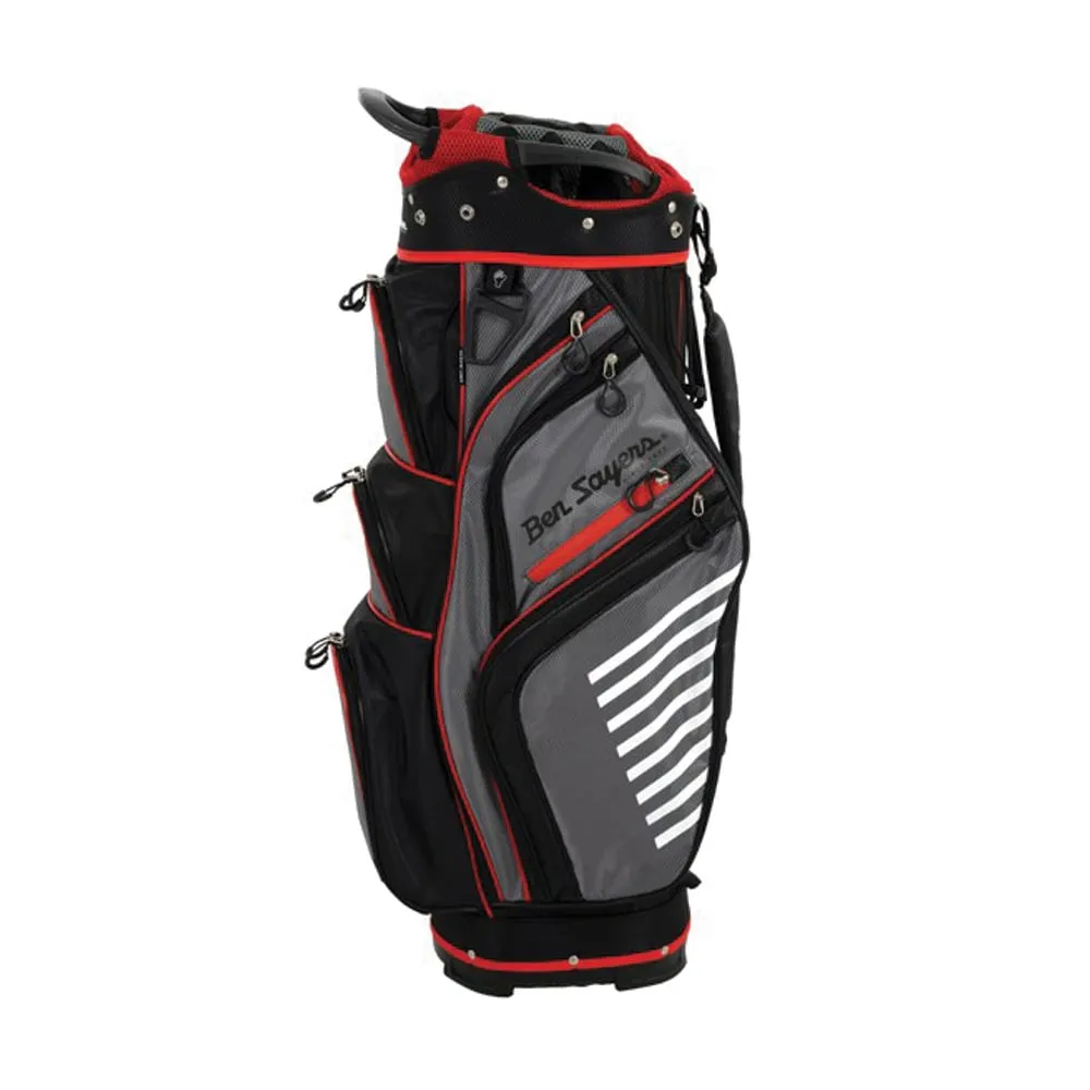 Ben Sayers XS Cart Bag - Grey/Red