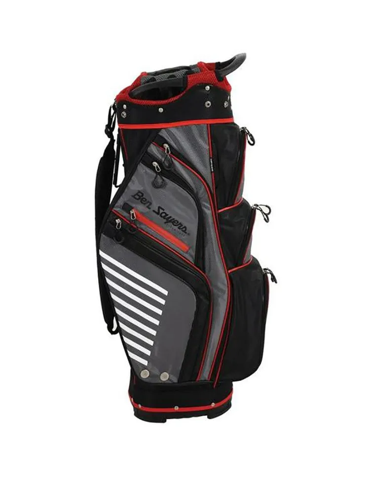 Ben Sayers XS Cart Bag - Grey/Red