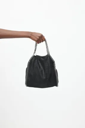 Black & Silver Small Falabella Bag