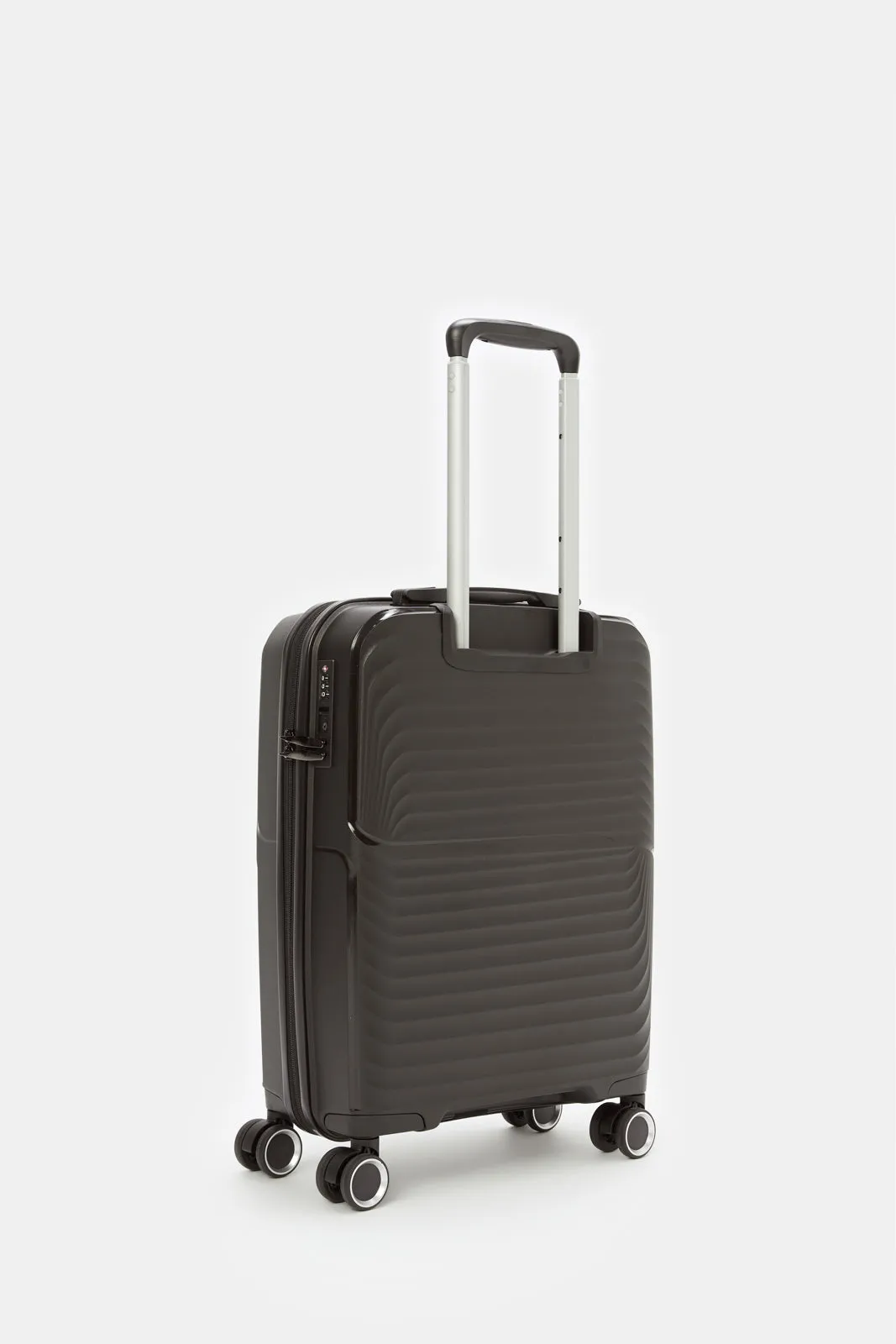 Black Hard Pp Trolley Luggage (20 Inch)