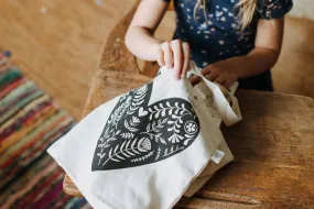 Black Heart Kids Tote