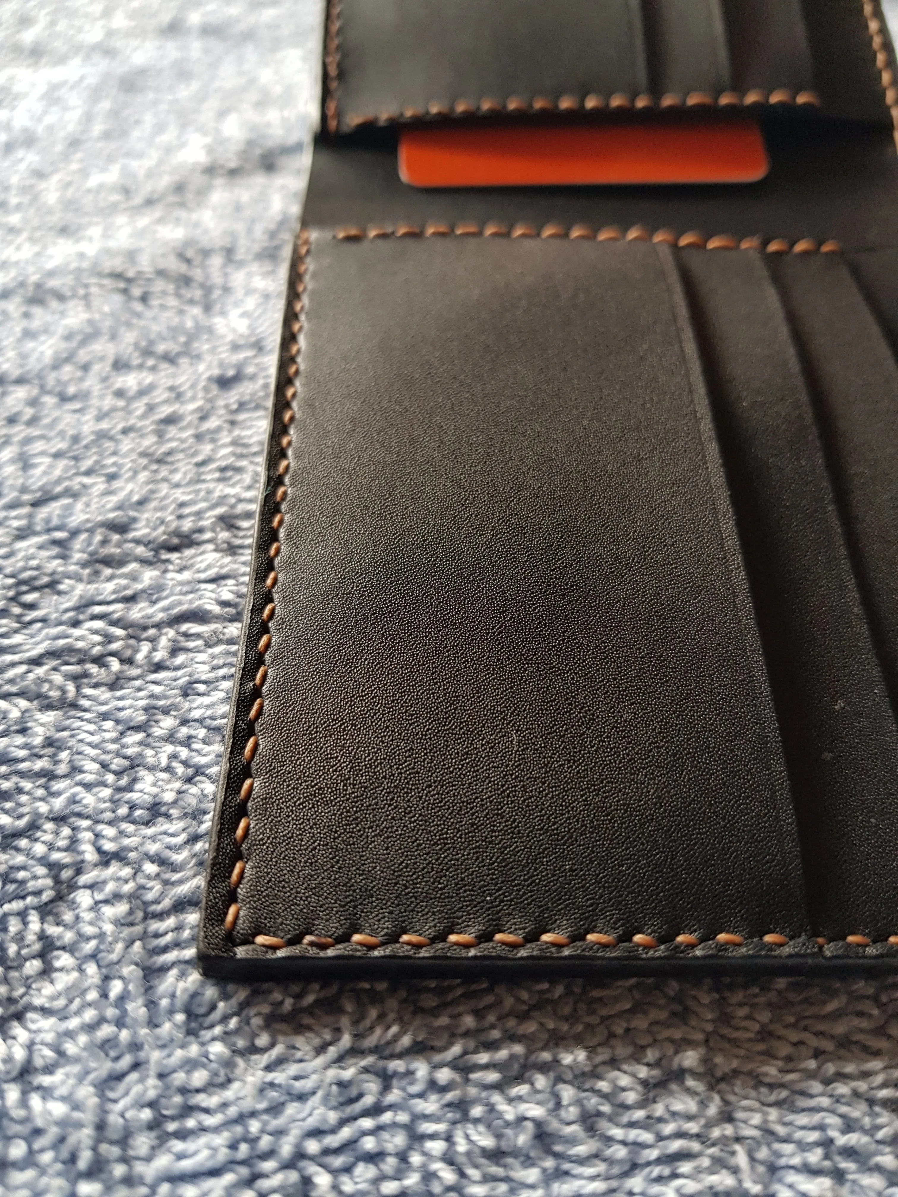 Black leather wallet