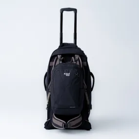 Black Wolf - 65L ( 20L) Grand Tour II wheel bag with backpack straps - Deep Well