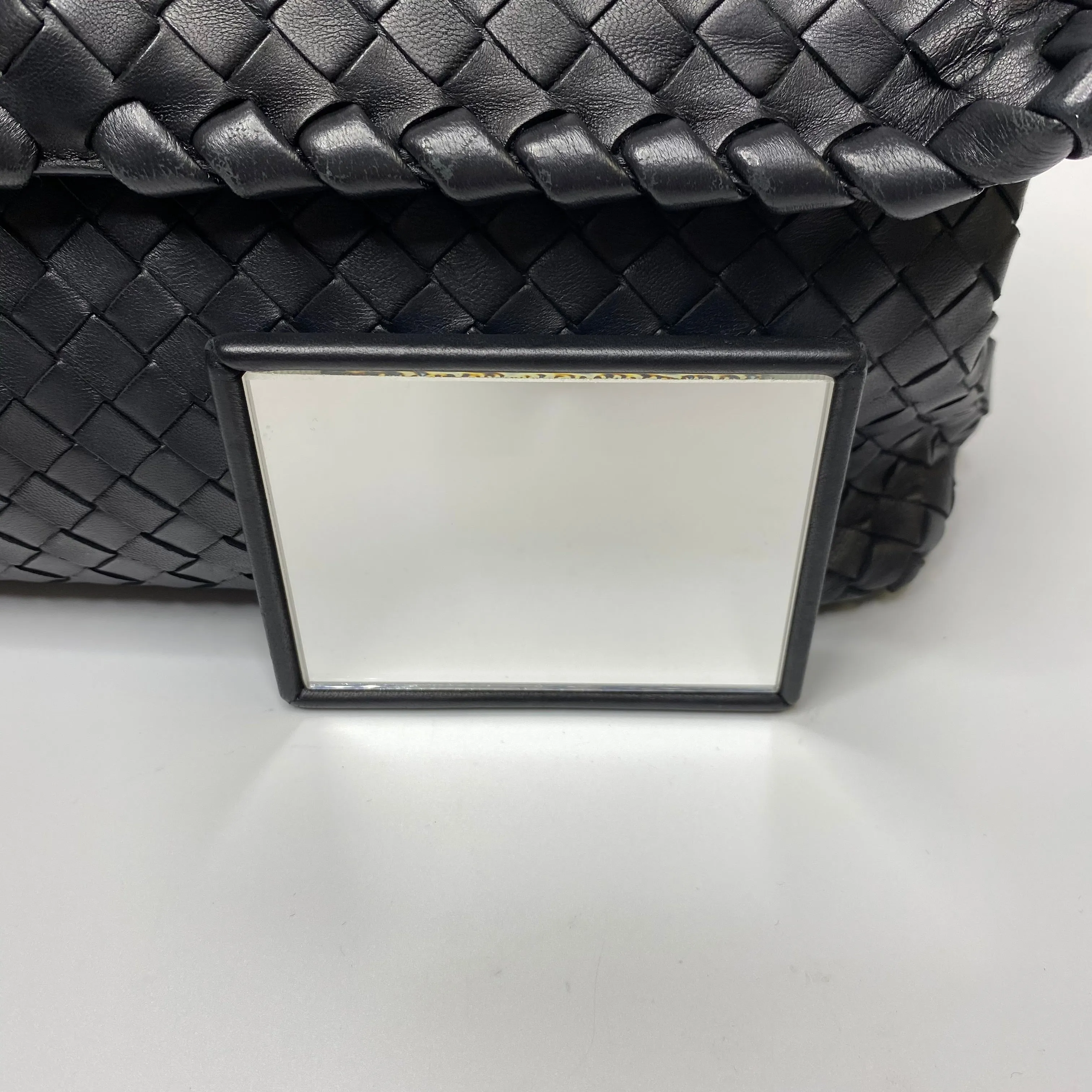 Bottega Veneta Black Olimpia Short Handle Bag