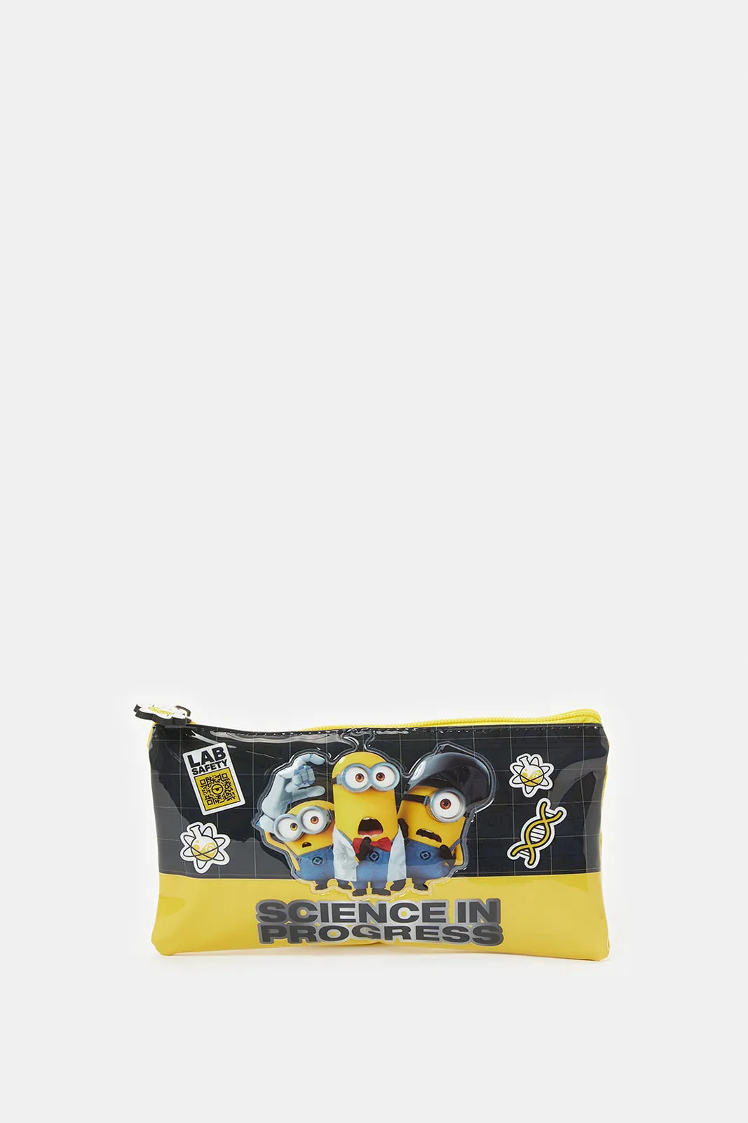 Boys Yellow Minion Science Trolley Bag (5 Piece)