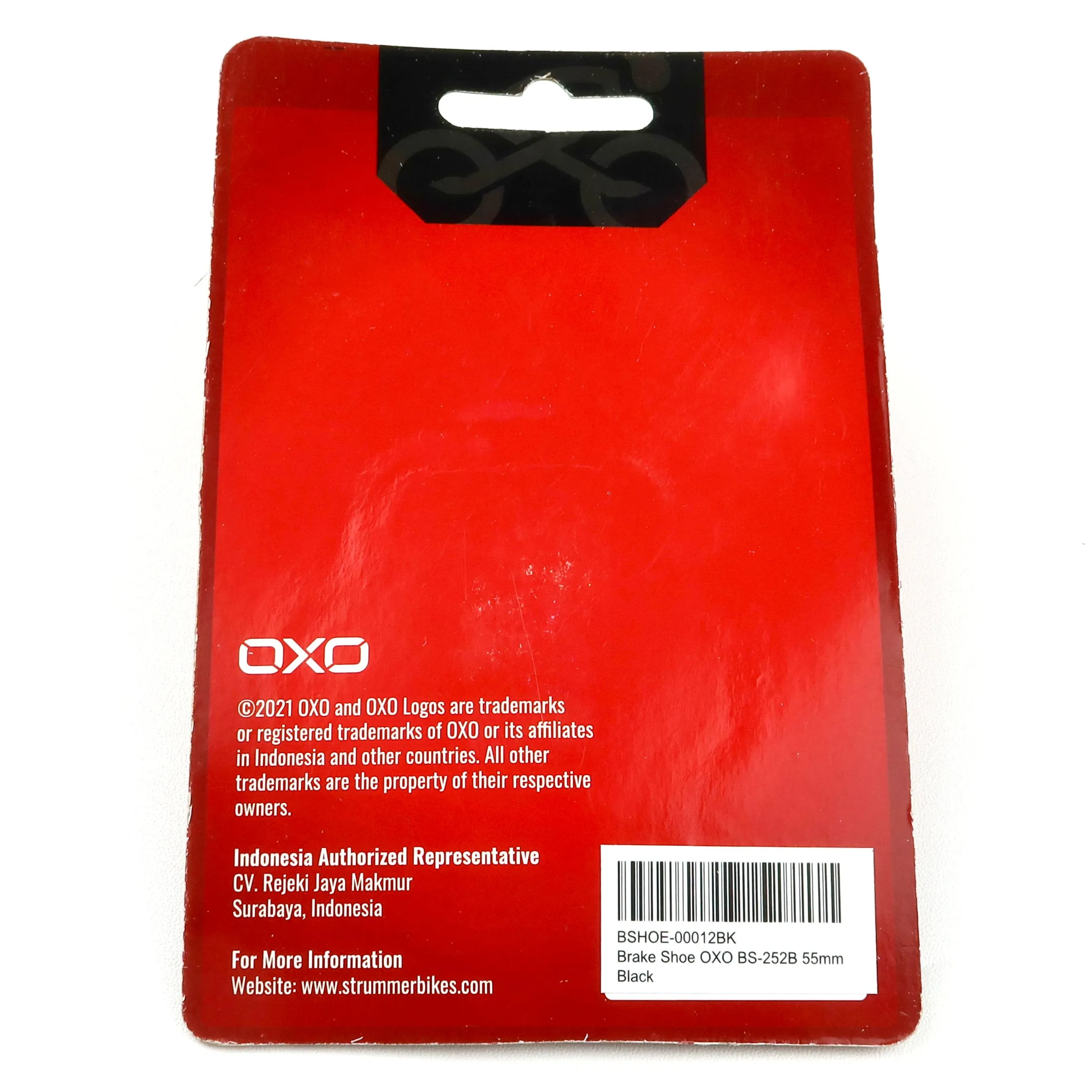 Brake Shoe OXO BS-252B 55 mm for Road Alloy (Black)