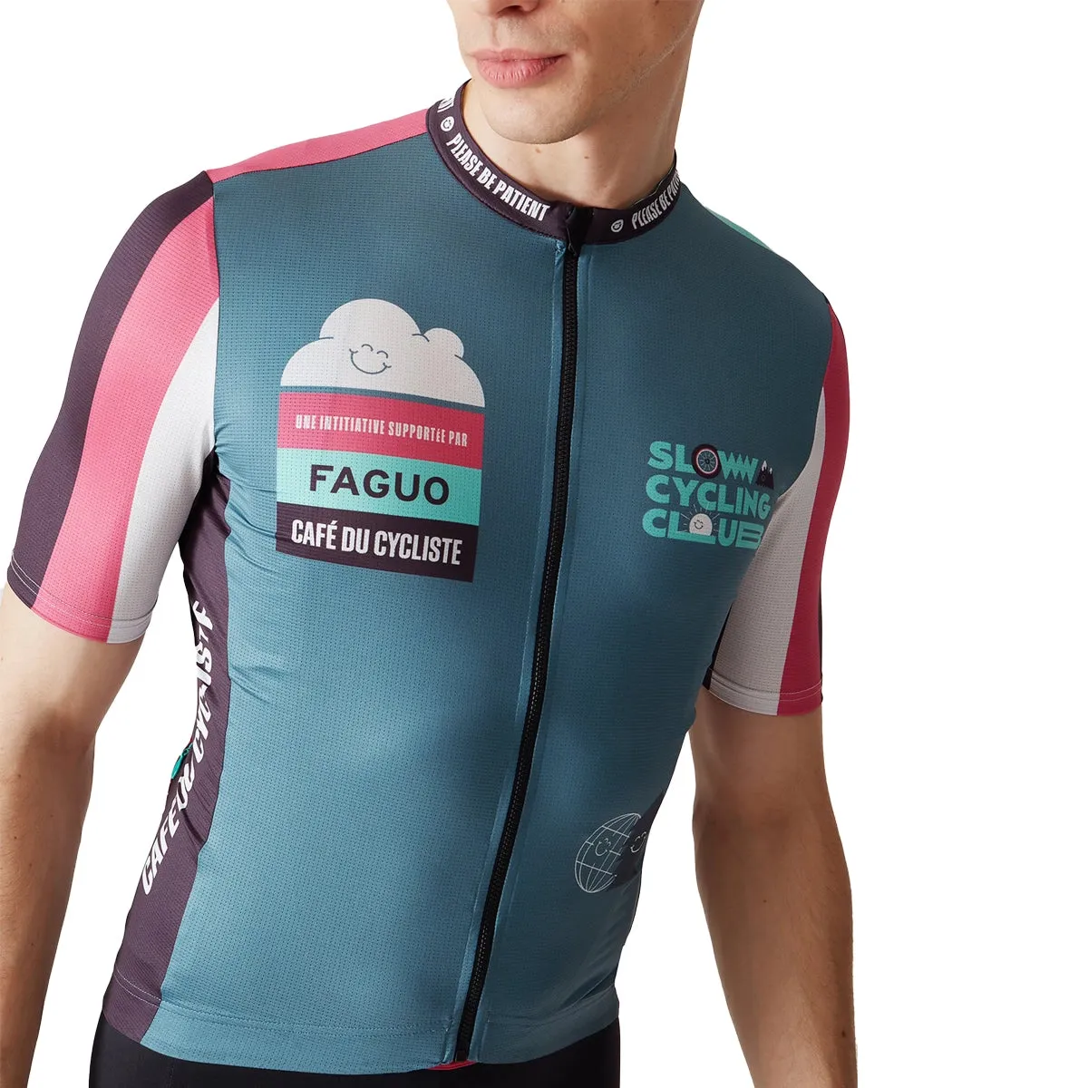 CAFE DU CYCLISTE X FAGUO Marius Cycling Jersey - Slow Black