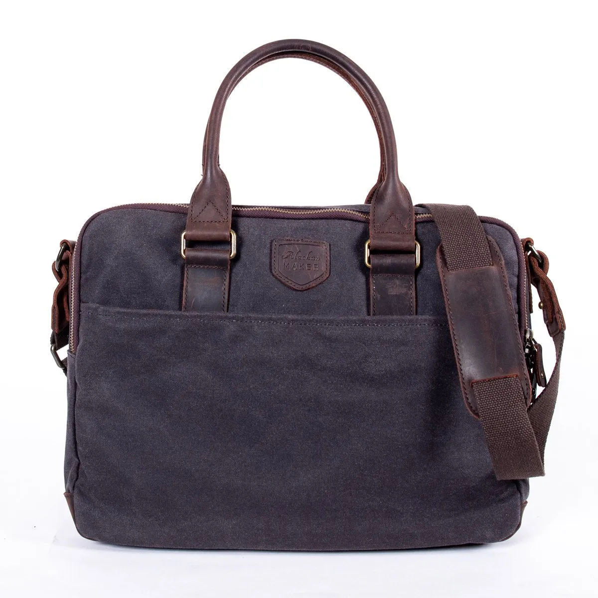 Canvas & Leather Laptop Bag