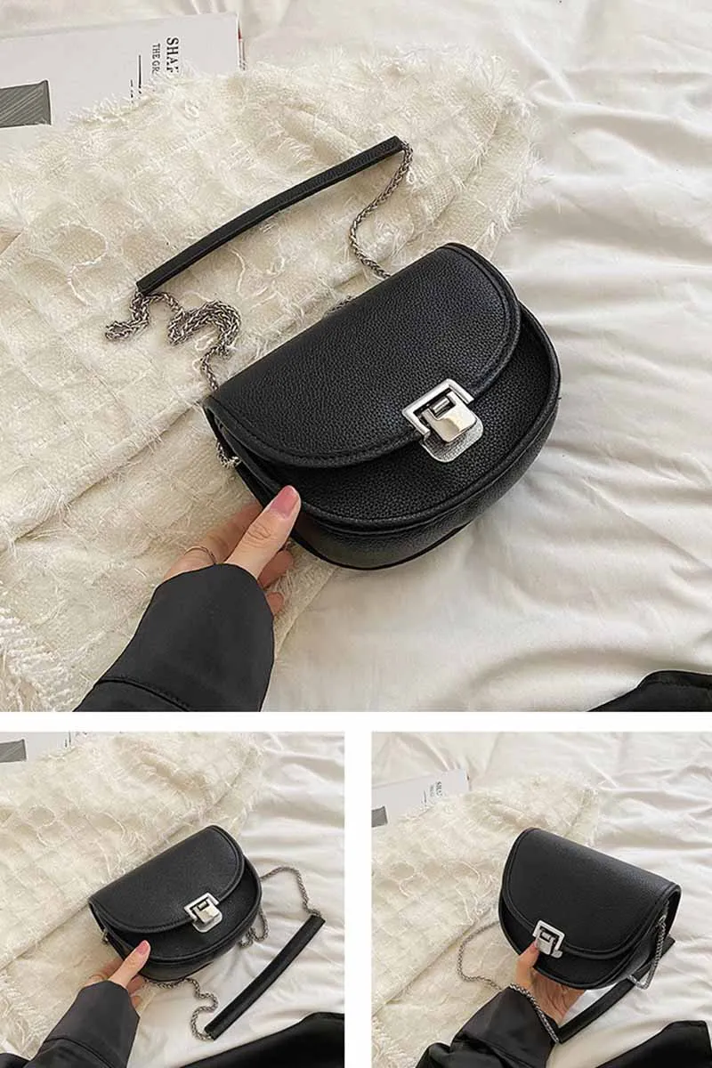 CASUAL COLOR CONTRAST SMALL SQUARE BAG