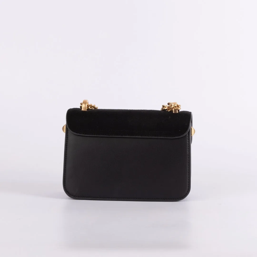 Charles & Keith Glittered Push-Lock Chain Crossbody Bag