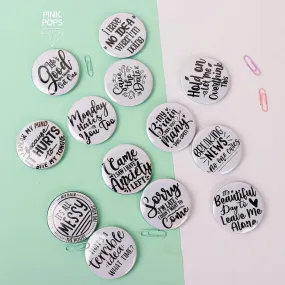 Charming Acrylic Pins