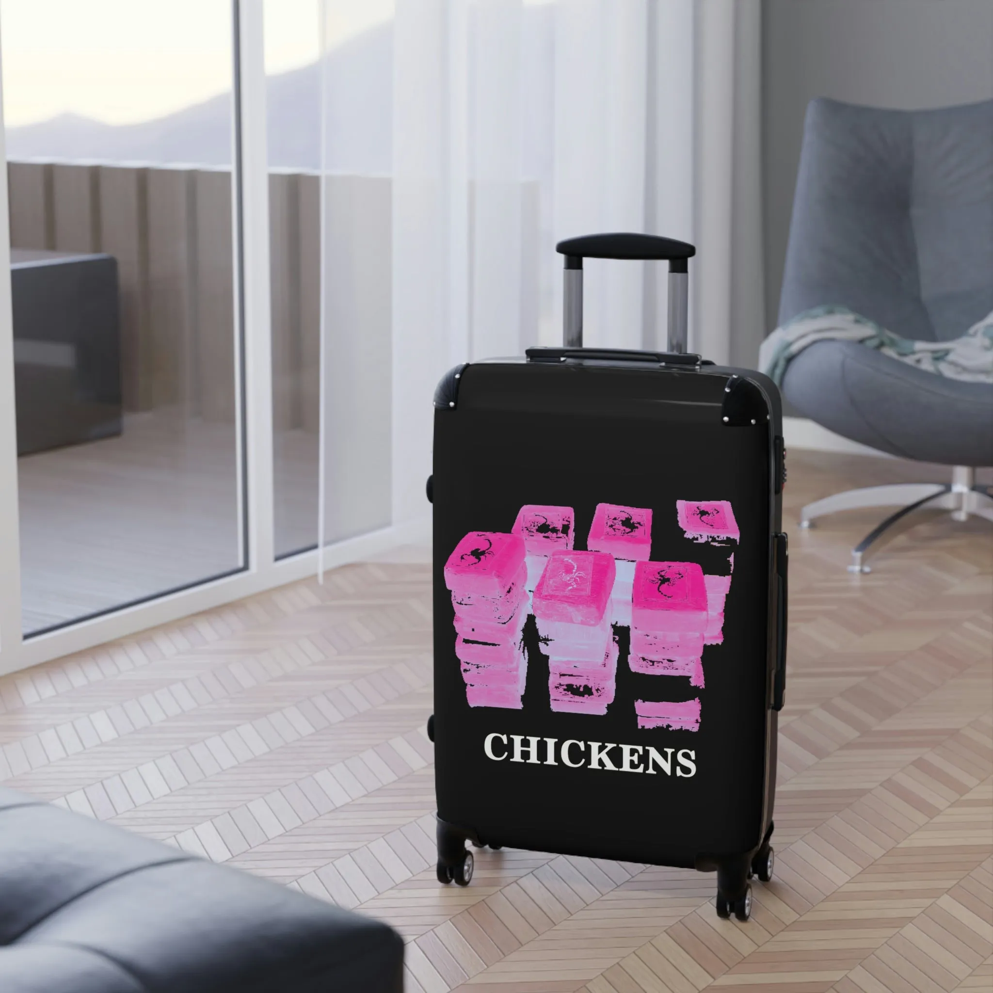 Chickens, Travel Unique Suitcase