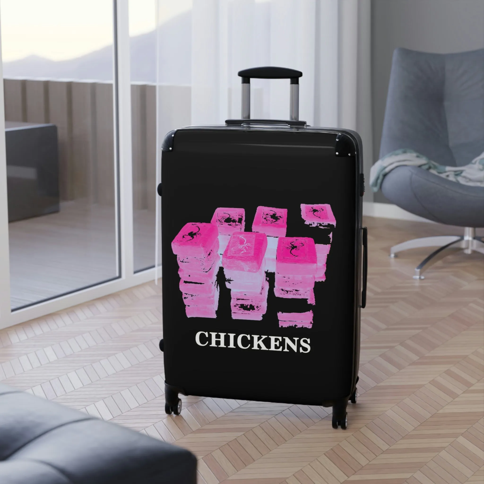 Chickens, Travel Unique Suitcase