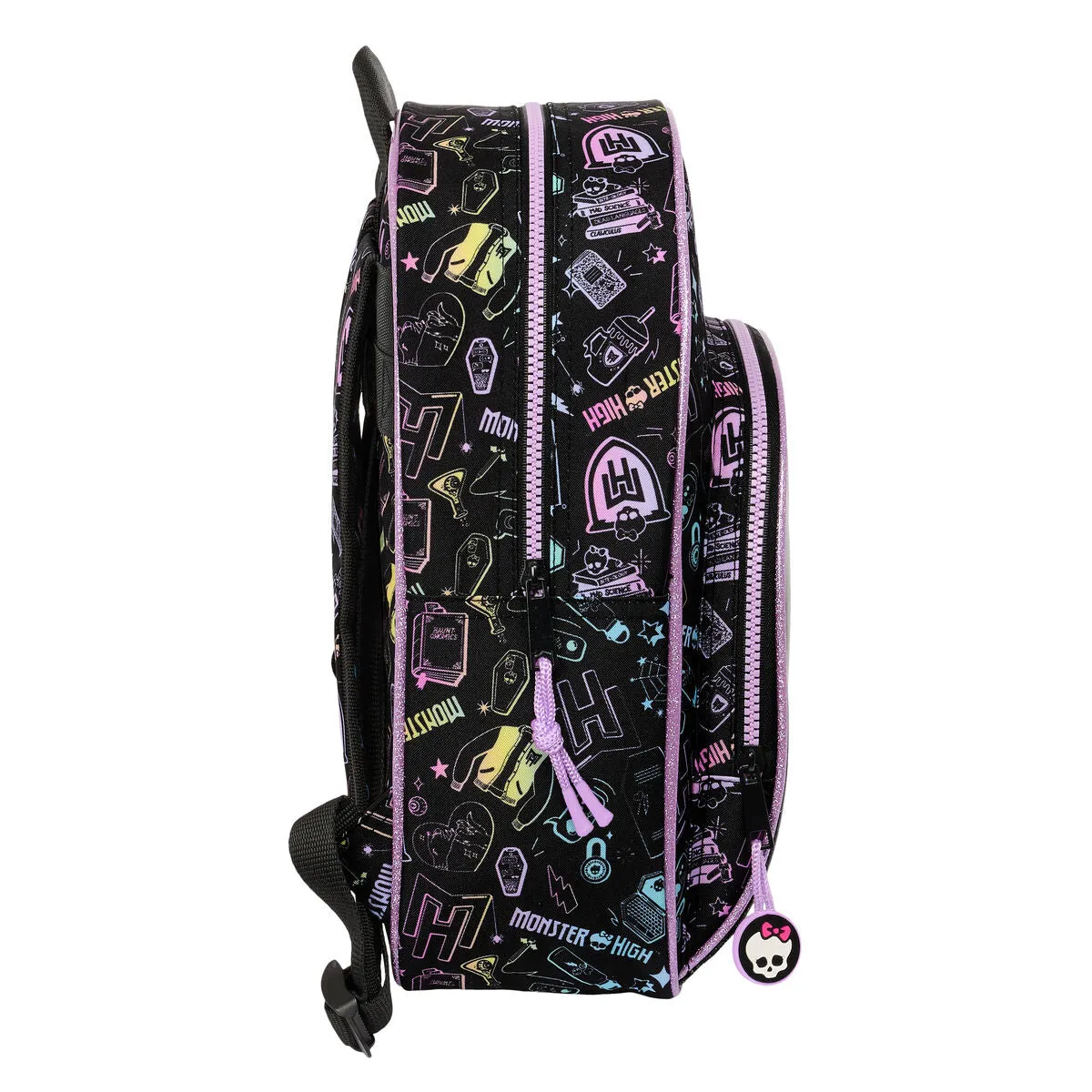 Child bag Monster High Black 28 x 34 x 10 cm