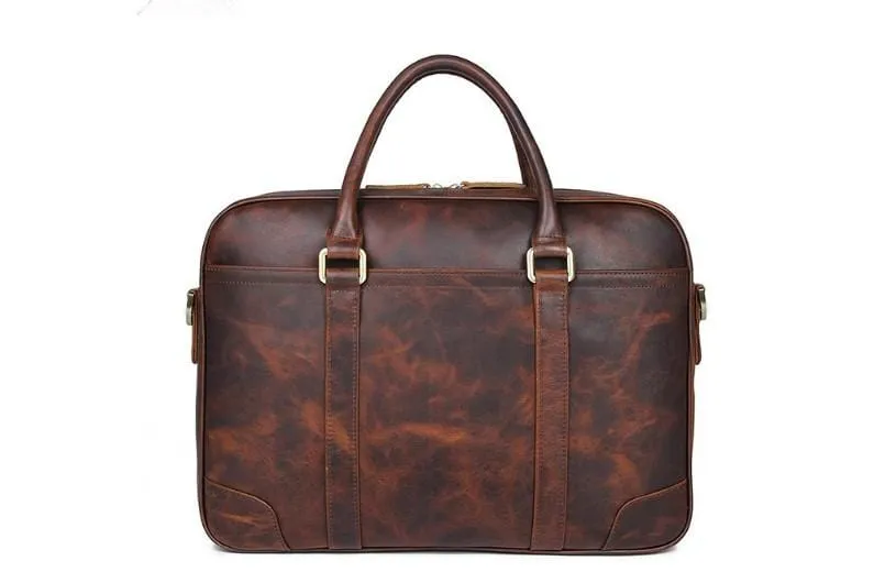 Chocolate Leather HP Laptop Bags