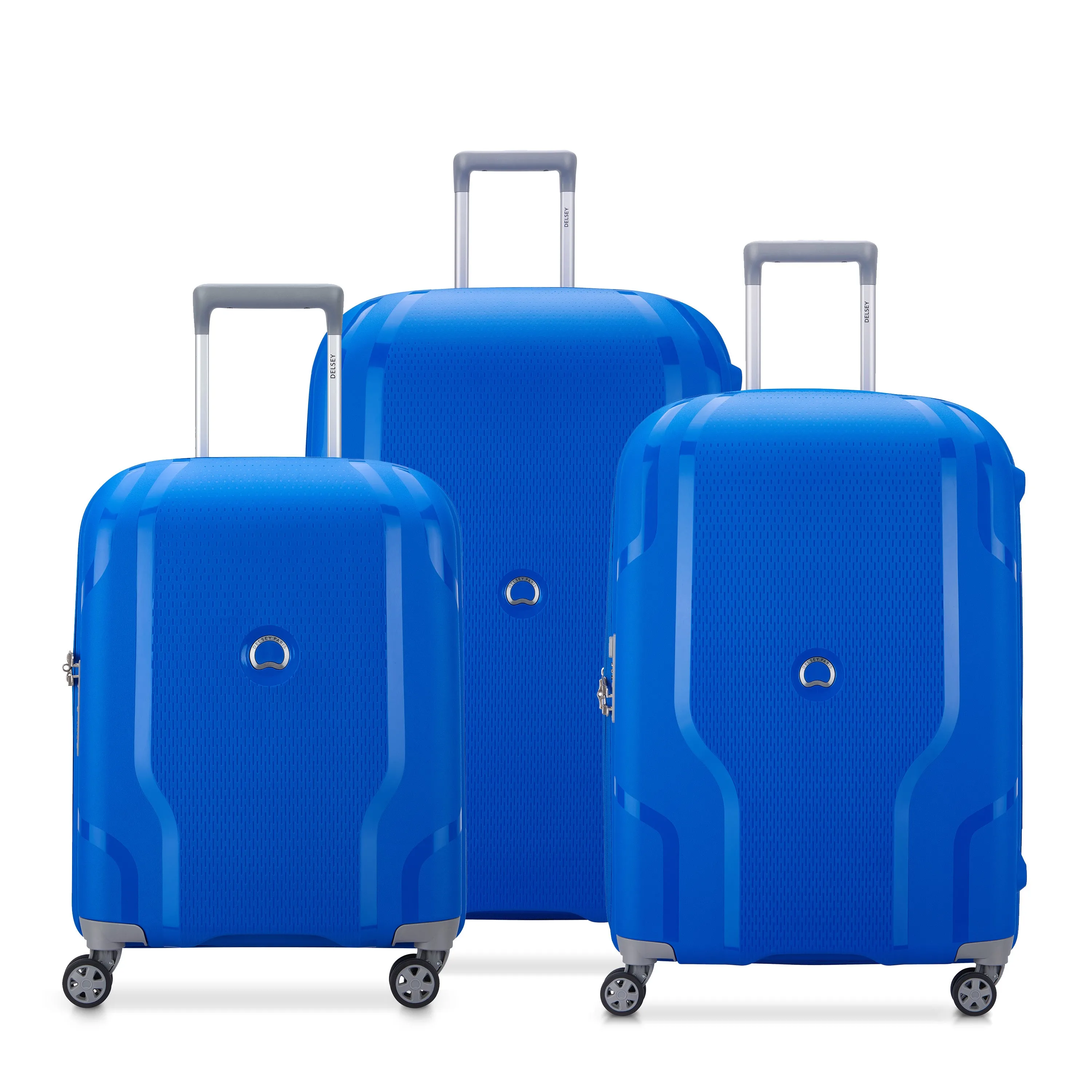 CLAVEL - Set 3 Suitcases (L Ext.-83cm) (L Ext.-70cm) (S Slim-55cm)