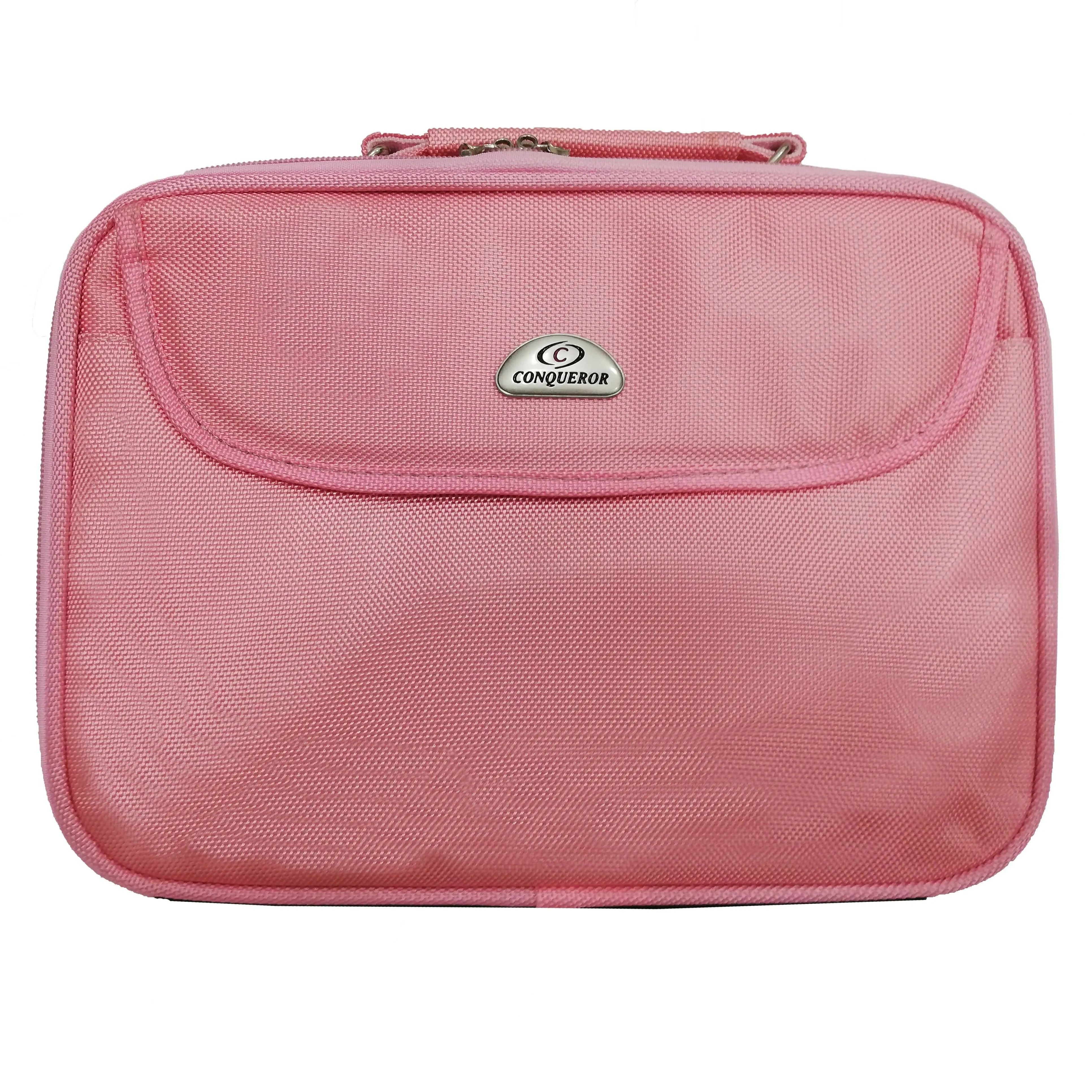 CONQUEROR - Protective Laptop Bag Carrying Case with Shoulder Strap Fits Up to 10.2 Inch Display Pink