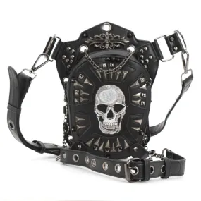 Convertible Skull Shoulder Bag/Hip Pouch