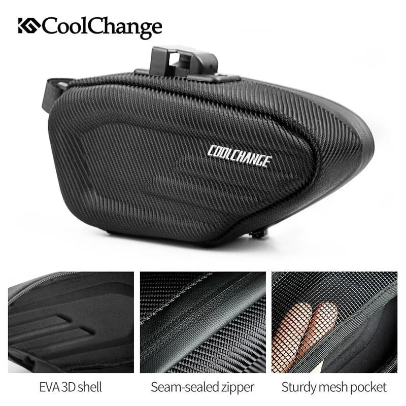 CoolChange Cycling Saddle Bag Waterproof Rear Bag