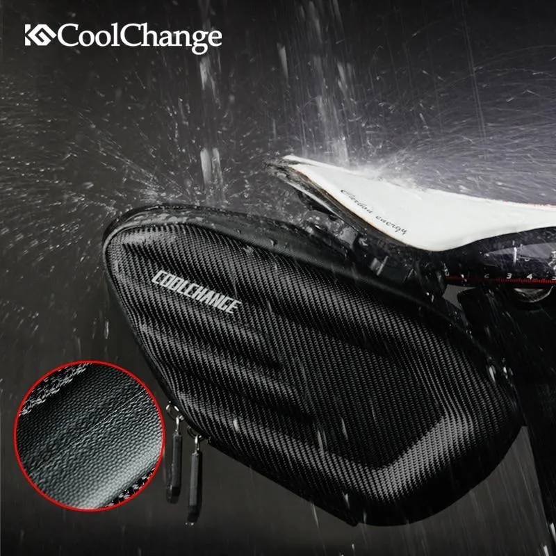 CoolChange Cycling Saddle Bag Waterproof Rear Bag