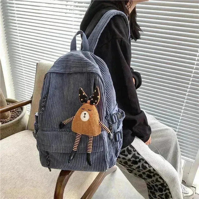 Corduroy Schoolbag, Middle School Student, Junior High School Student