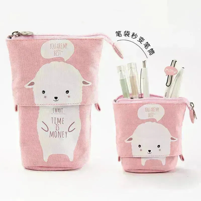 Creative student stationery canvas pencil bag