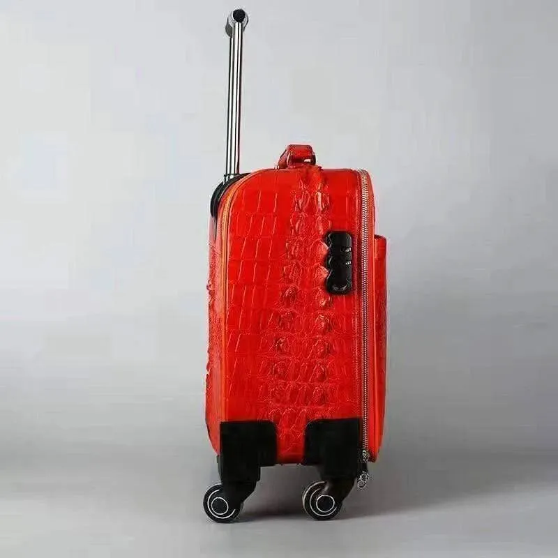 Crocodile Leather Luggage,Crocodile Leather Trolley Case,Suit Case