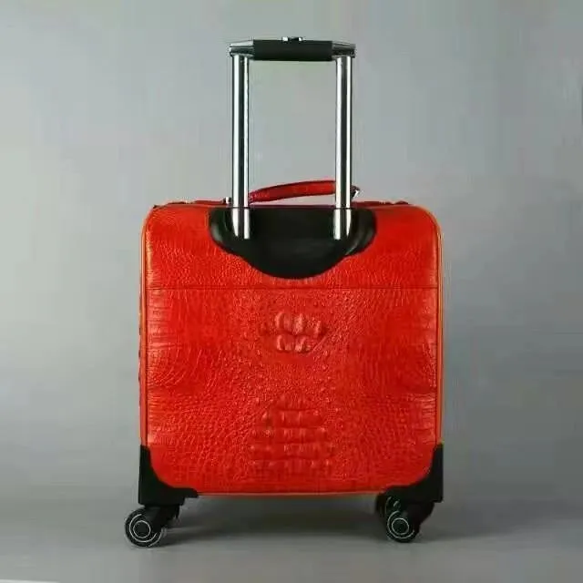 Crocodile Leather Luggage,Crocodile Leather Trolley Case,Suit Case