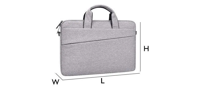 Custom Waterproof Business laptop Case sleeve Office Bag -Grey