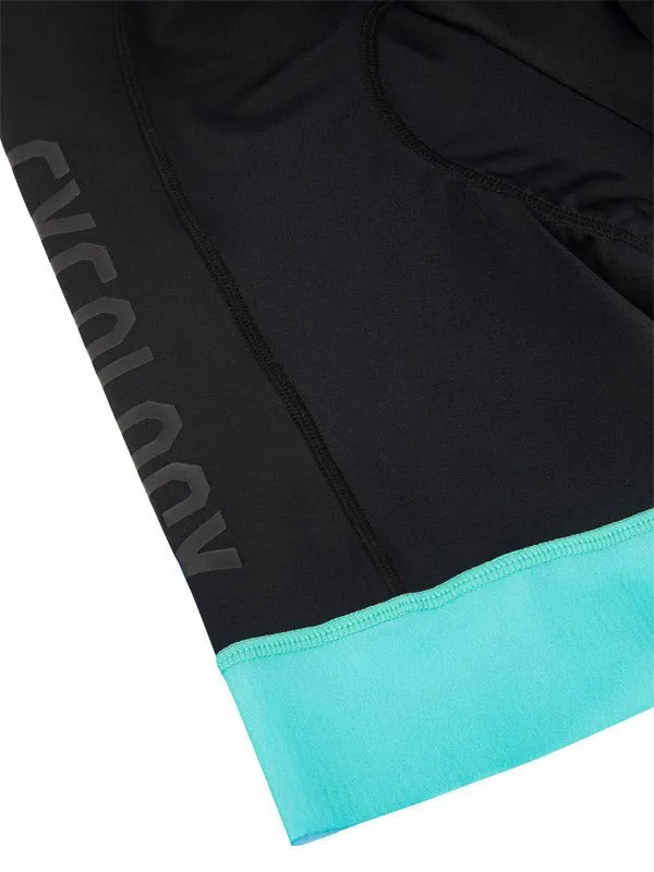 Cycology Women's Cycling Shorts Black/Aqua