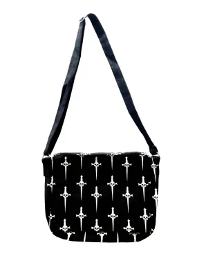 Dagger Print Cross Body Bag