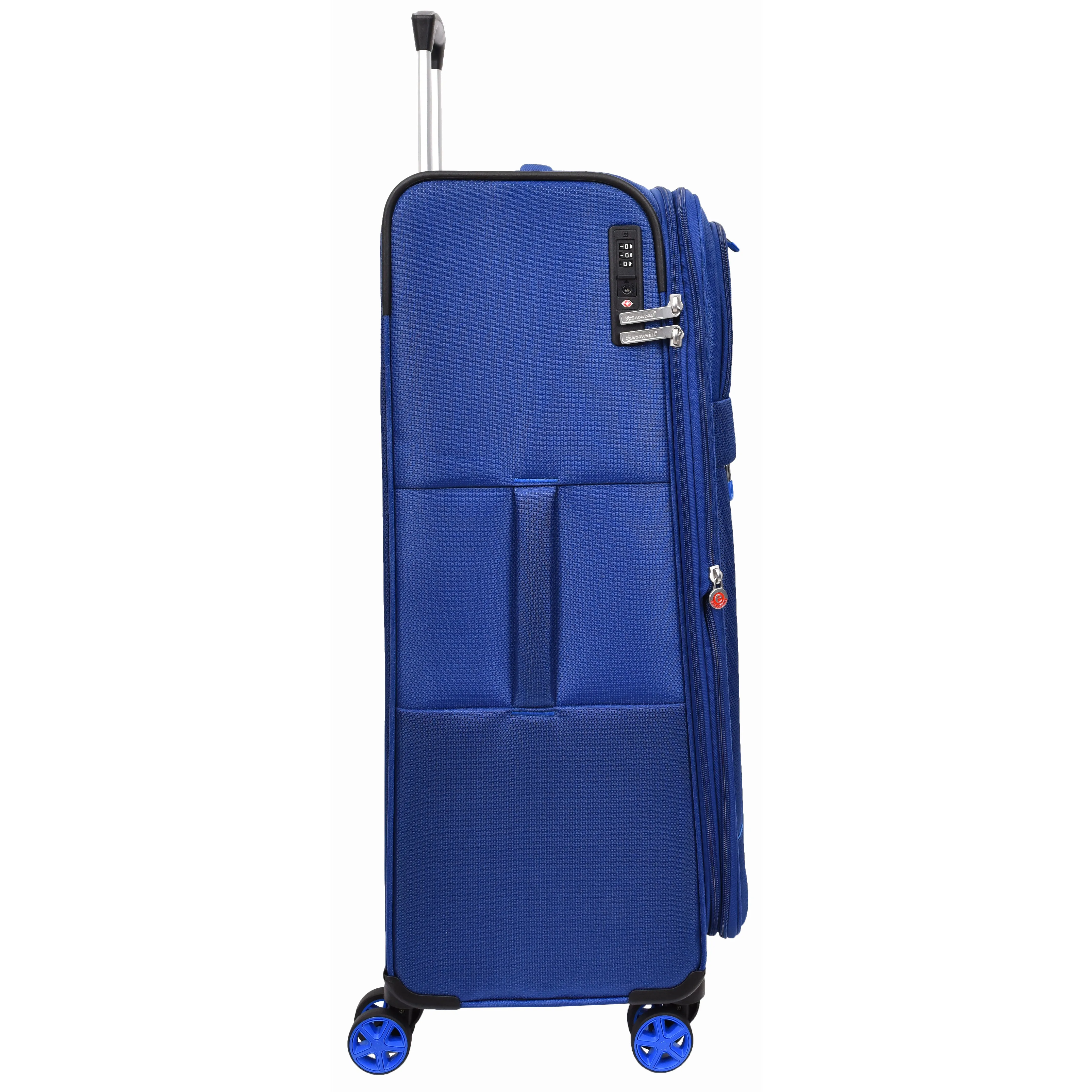 Dual 4 Wheel Soft Suitcases Lightweight Expandable Luggage TSA Lock Travel Bags Trivial Navy