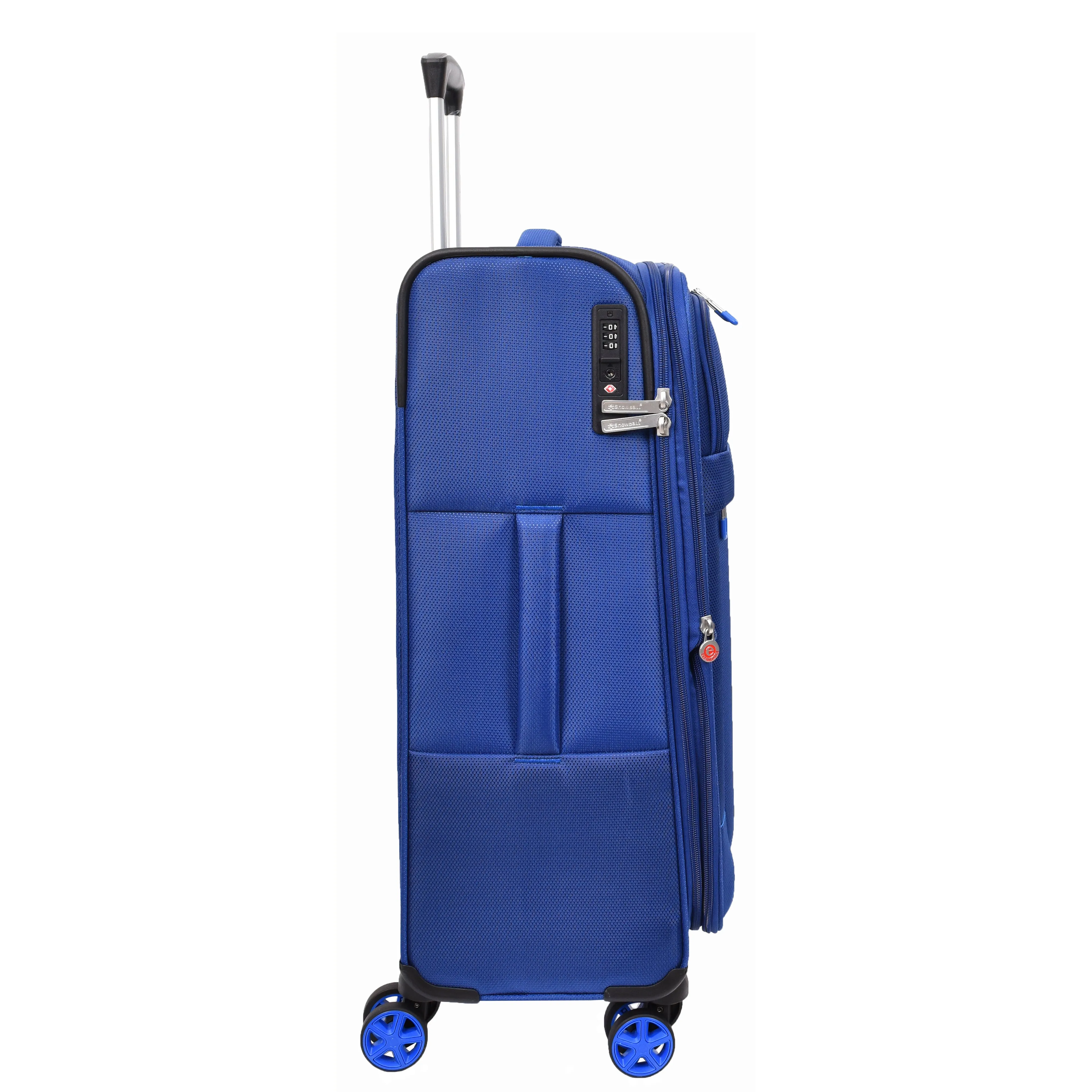 Dual 4 Wheel Soft Suitcases Lightweight Expandable Luggage TSA Lock Travel Bags Trivial Navy