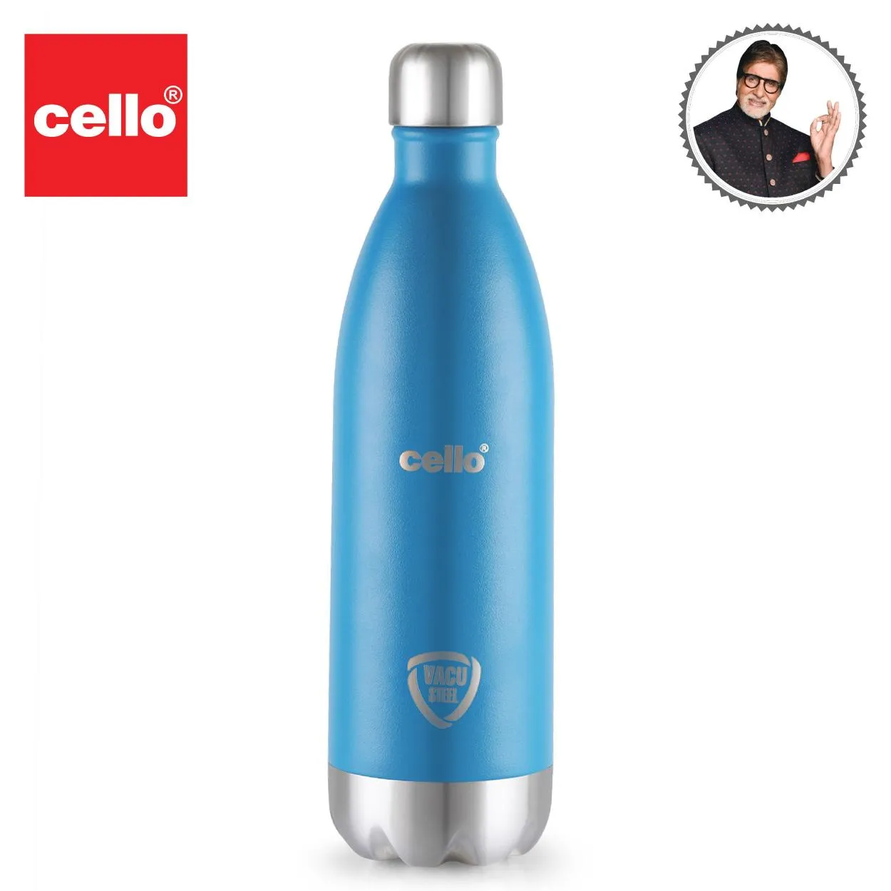 Duro Swift Flask, Vacusteel Water Bottle, 1000ml